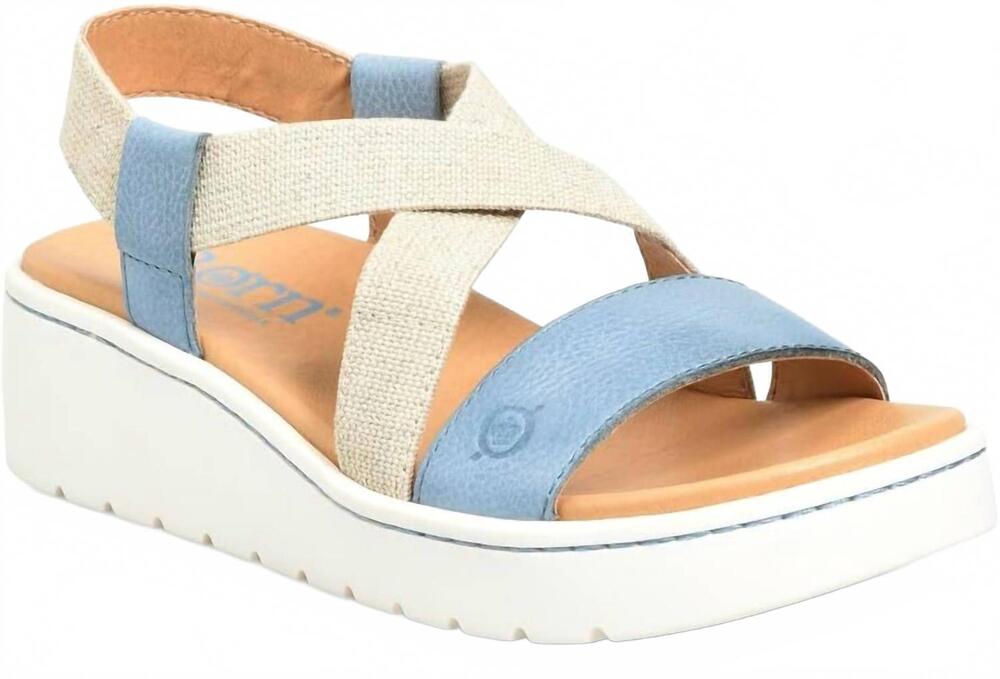 NEW BORN women's kasady platform sandal in blue